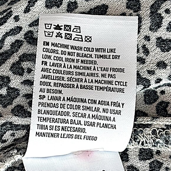 American Eagle Leopard Print Ruffle Mini Skirt Juniors Small Y2K Soft Grunge - Picture 10 of 10